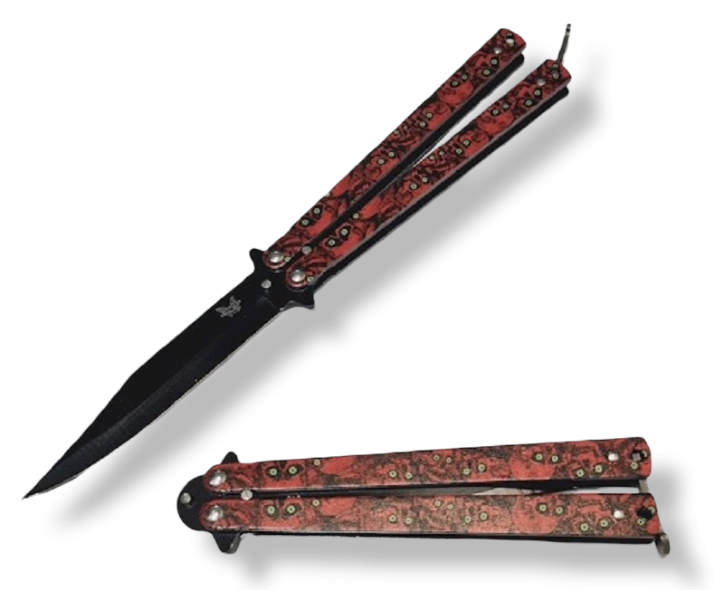 NAVAJA INVENCIBLE MARIPOSA PROFESIONAL RED ZOMBIE AM41 ACERO - 3