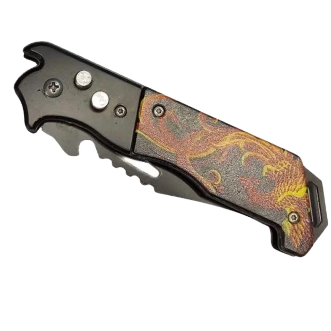 NAVAJA INVENCIBLE CORTAPLUMA AUTOMÁTICA FÉNIX BIRD AK49 ACERO - 2