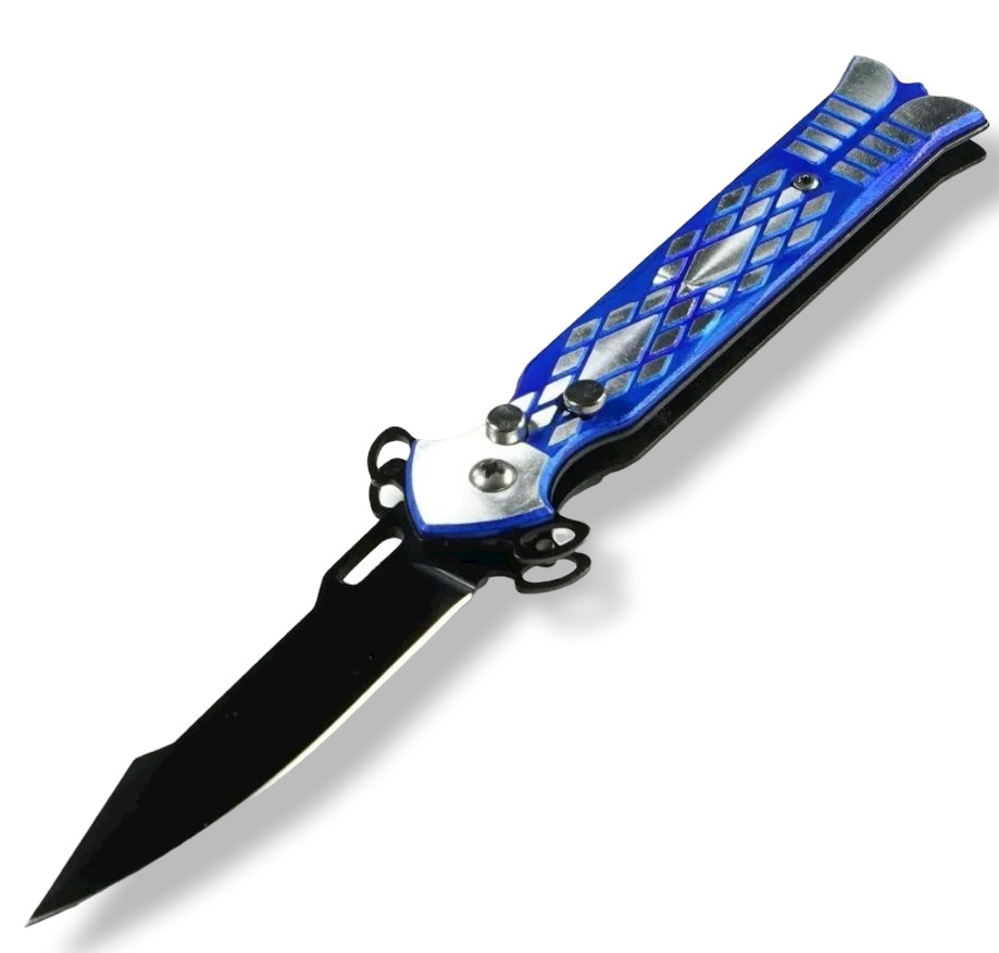 NAVAJA INVENCIBLE LEROY BLUE DIAMOND CORTAPLUMA AUTOMÁTICA AD65 ACERO - 2