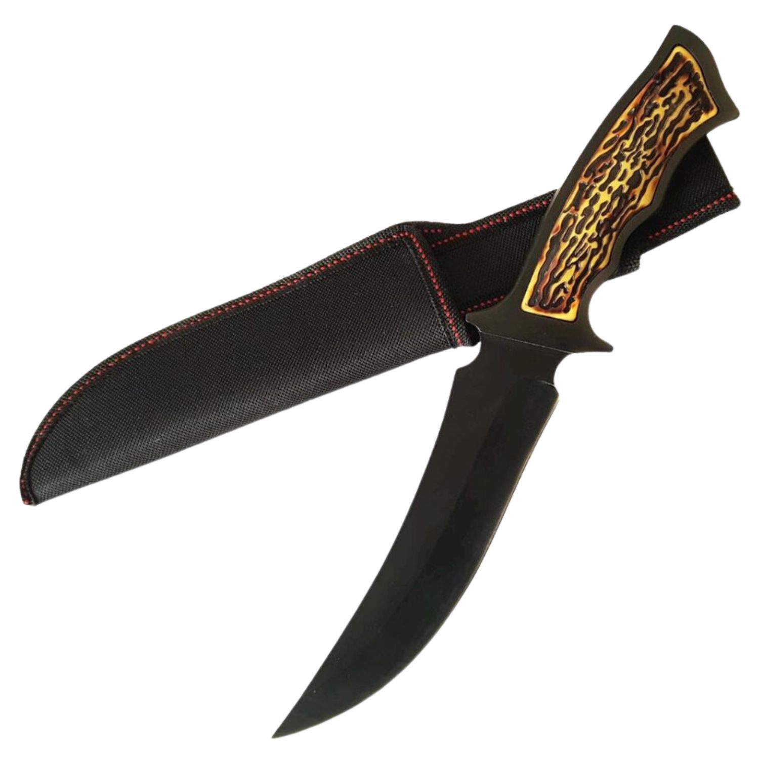 CUCHILLO INVENCIBLE SUPERVIVENCIA MAPACHE BLACK AB42 ACERO - 1