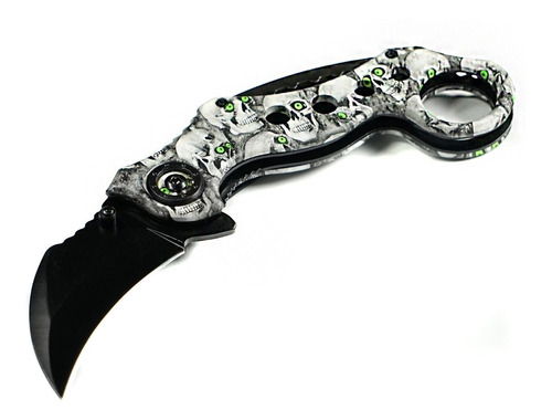 NAVAJA INVENCIBLE KARAMBIT WHITE KILL ZOMBIE DESERT ÓP. AE42 ACERO - 1