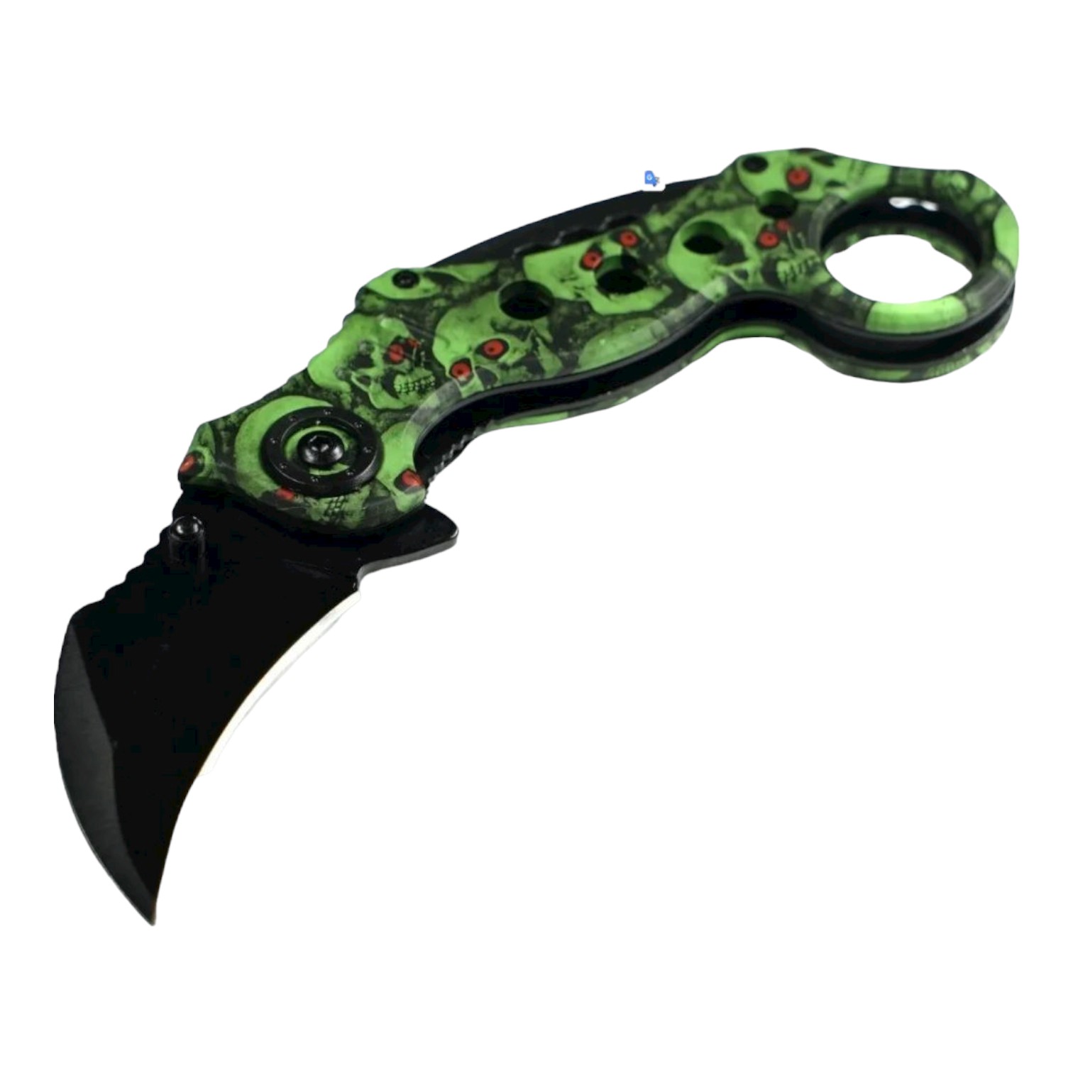 NAVAJA INVENCIBLE KARAMBIT COUNTER STRIKE DESERT OPS GREEN AF85 ACERO - 2