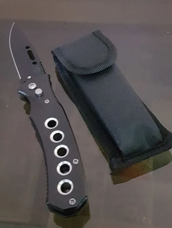 NAVAJA INVENCIBLE TERMINADOR AUTOMÁTICA CON FUNDA AB44 ACERO - 3