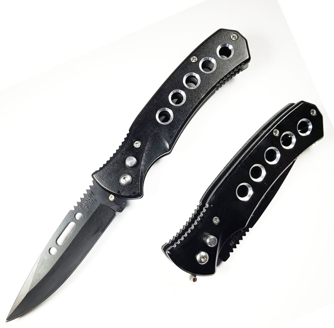 NAVAJA INVENCIBLE TERMINADOR AUTOMÁTICA CON FUNDA AB44 ACERO - 5