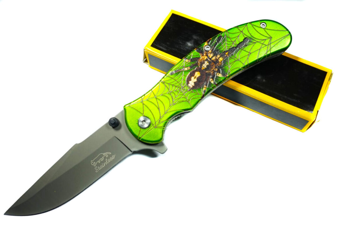 NAVAJA INVENCIBLE TARÁNTULA TÁCTICA CAMPING ASISTIDA AK35 ACERO - 1