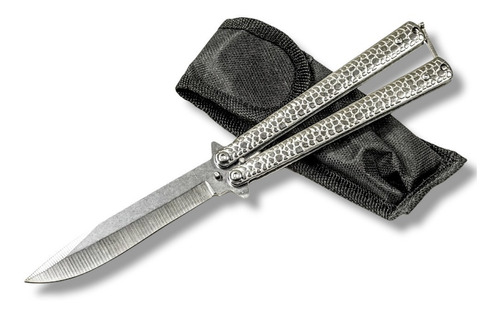 NAVAJA INVENCIBLE MARIPOSA PROFESIONAL SILVER COBRA AL80 ACERO - 2