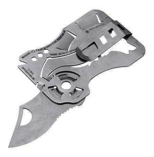 CUCHILLO PLEGABLE DE ACERO INOXIDABLE DE TARJETA AJ41 - 1