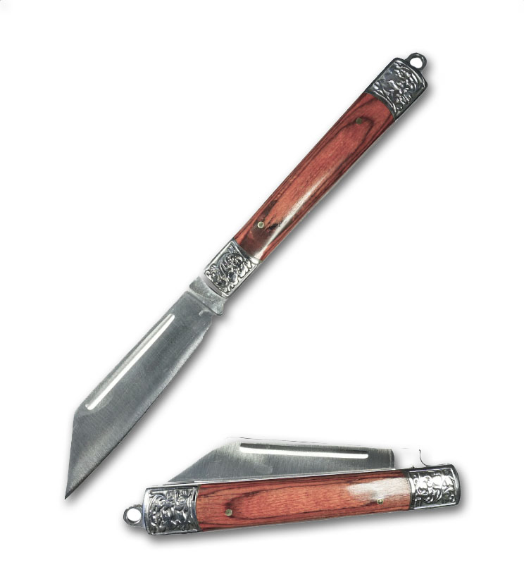 CUCHILLO INVENCIBLE NAVAJA CORTAPLUMA ASISTIDA LE FÍGARO AJ78 ACERO - 2