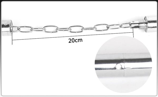 NUNCHAKU INVENCIBLE METÁLICO SE CONVIERTE EN BASTON DOBLE DEFENSA AH38 ACERO - 4