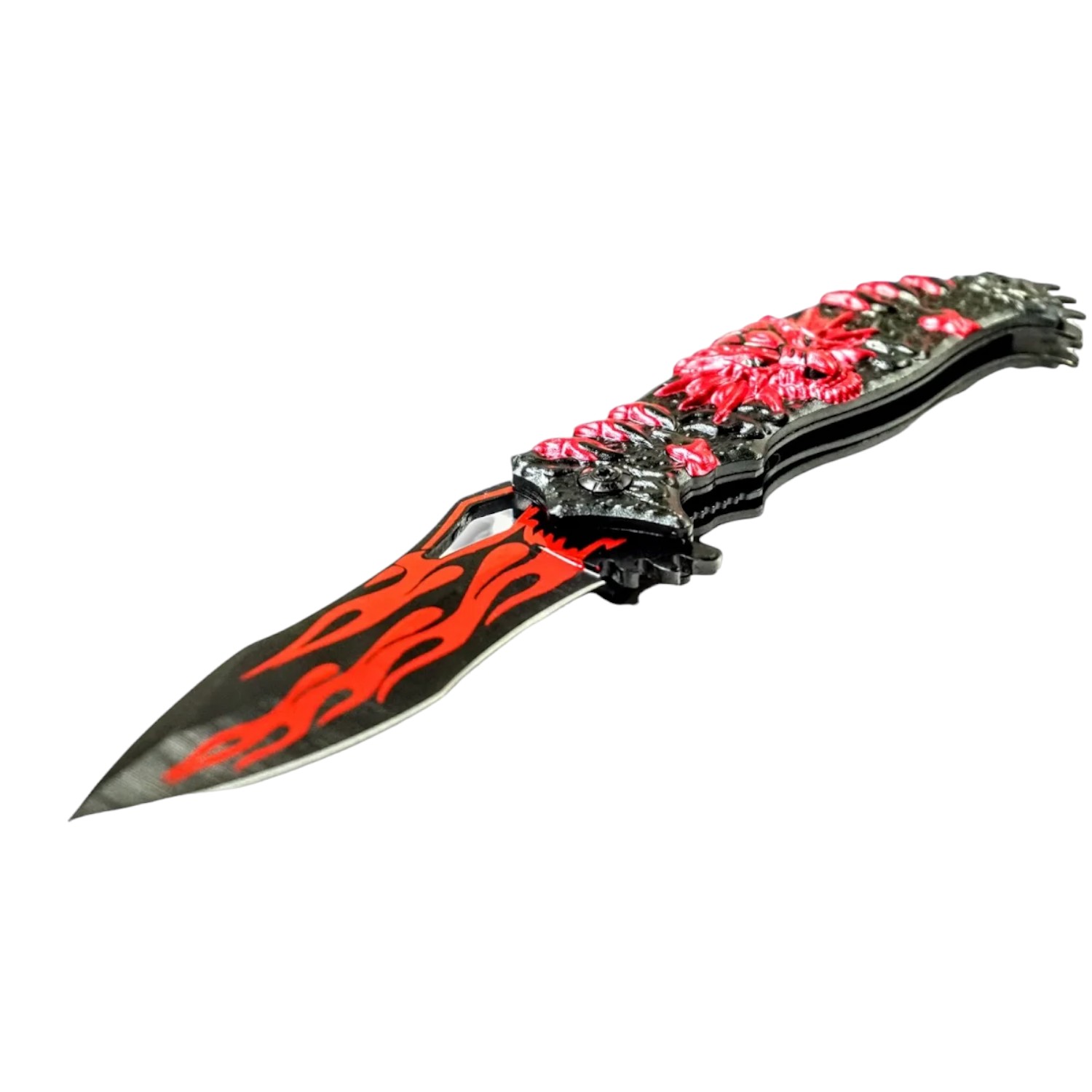 CUCHILLO INVENCIBLE SUPERVIVENCIA DEMON ON FIRE AL78 ACERO - 3