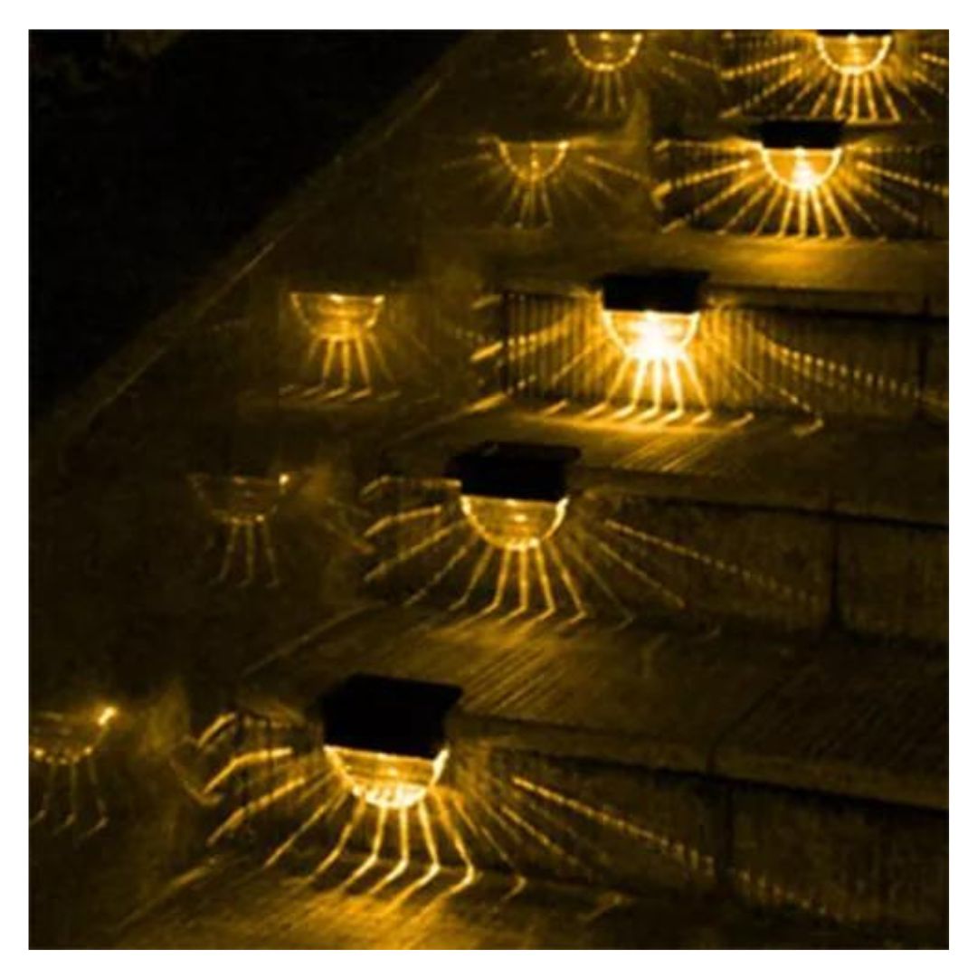 KIT 2 LUCES SOLARES PATIO JARDÍN PARA ESCALERAS Y MUROS NB48 - 4