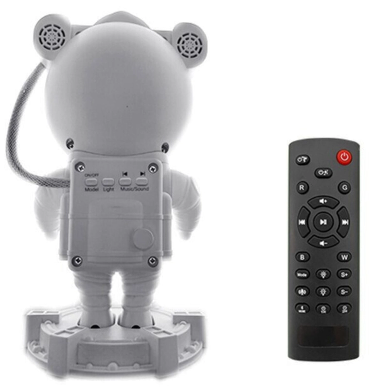 LAMPARA ASTRONAUTA PARLANTE BLUETOOTH PROYECTOR NEBULOSAS ESTRELLAS MX27 - 3