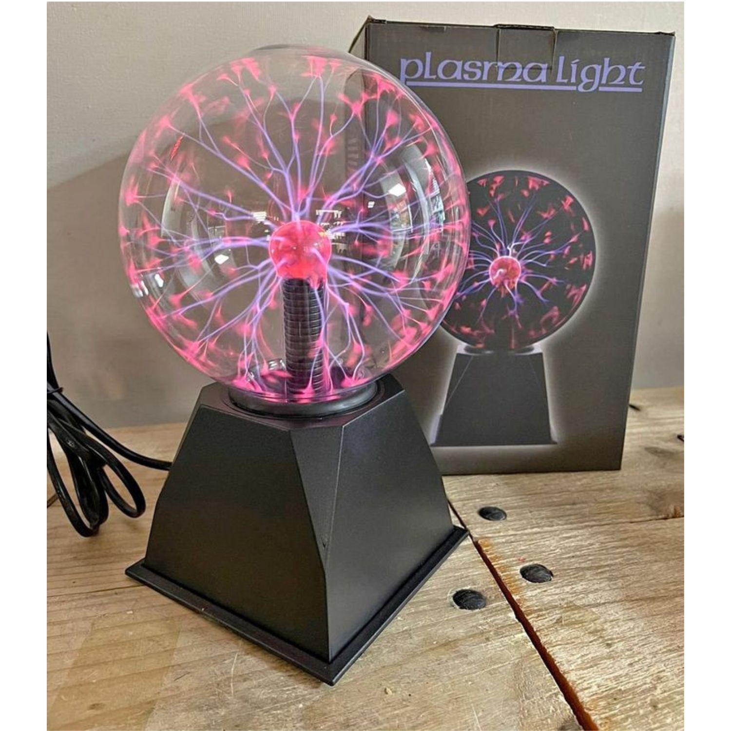 LÁMPARA INVENCIBLE PLASMA TESLA RAYOS SENSIBLE AL TACTO EFECTO TESLA MX13 - 7