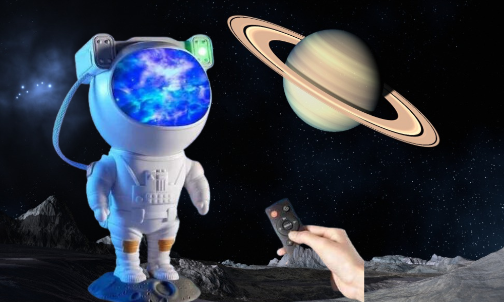 LÁMPARA INVENCIBLE PROYECTOR ASTRONAUTA GALAXIA NEBULOSA MZ67 - 2