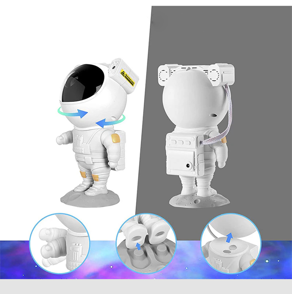 LÁMPARA INVENCIBLE PROYECTOR ASTRONAUTA GALAXIA NEBULOSA MZ67 - 8