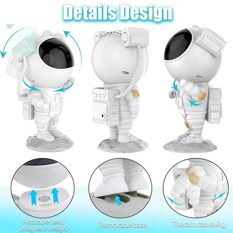LÁMPARA INVENCIBLE PROYECTOR ASTRONAUTA GALAXIA NEBULOSA MZ67 - 9