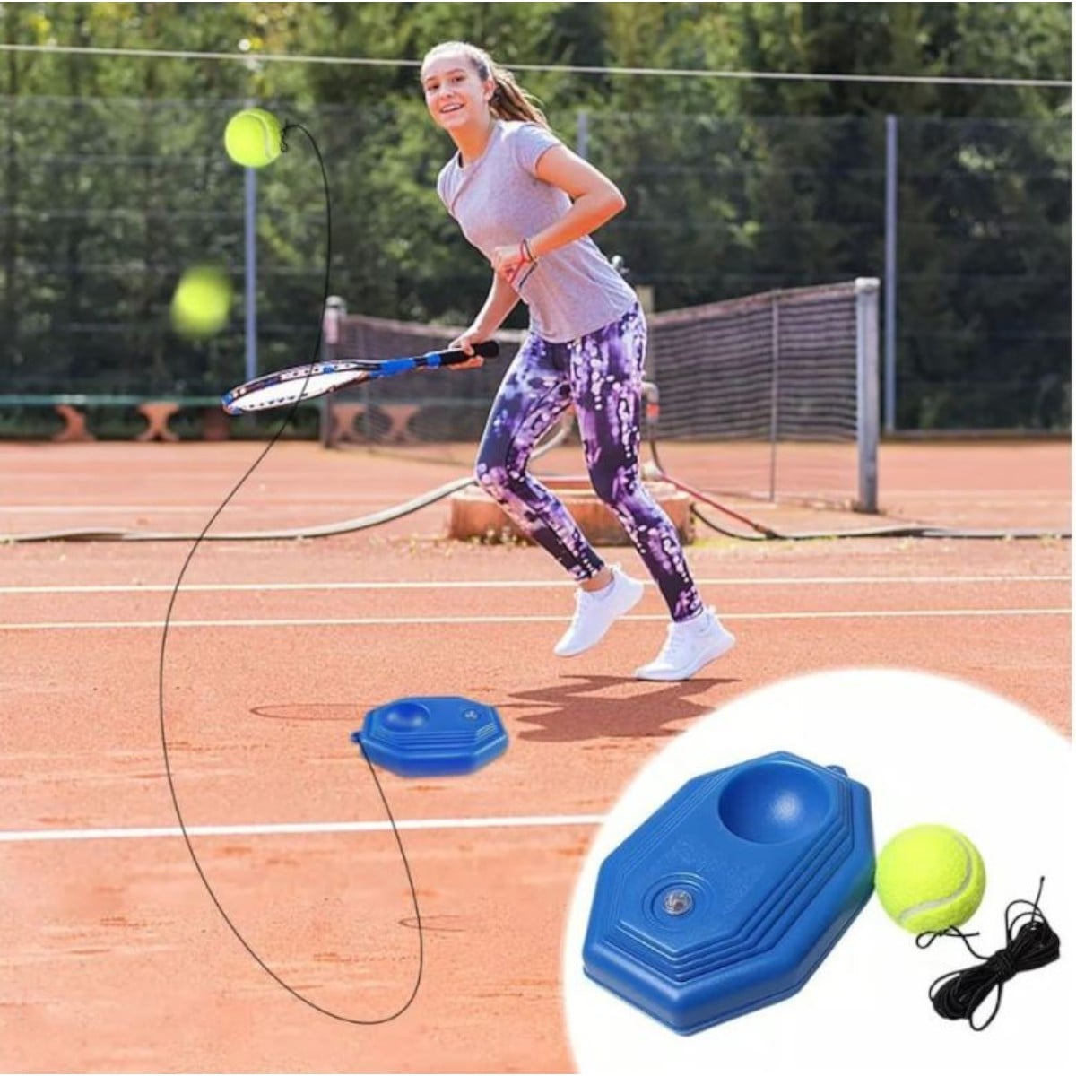 KIT ENTRENAMIENTO TENIS INVENCIBLE RAQUETA EQUIPO NIÑOS NB71 TENNIS - 5