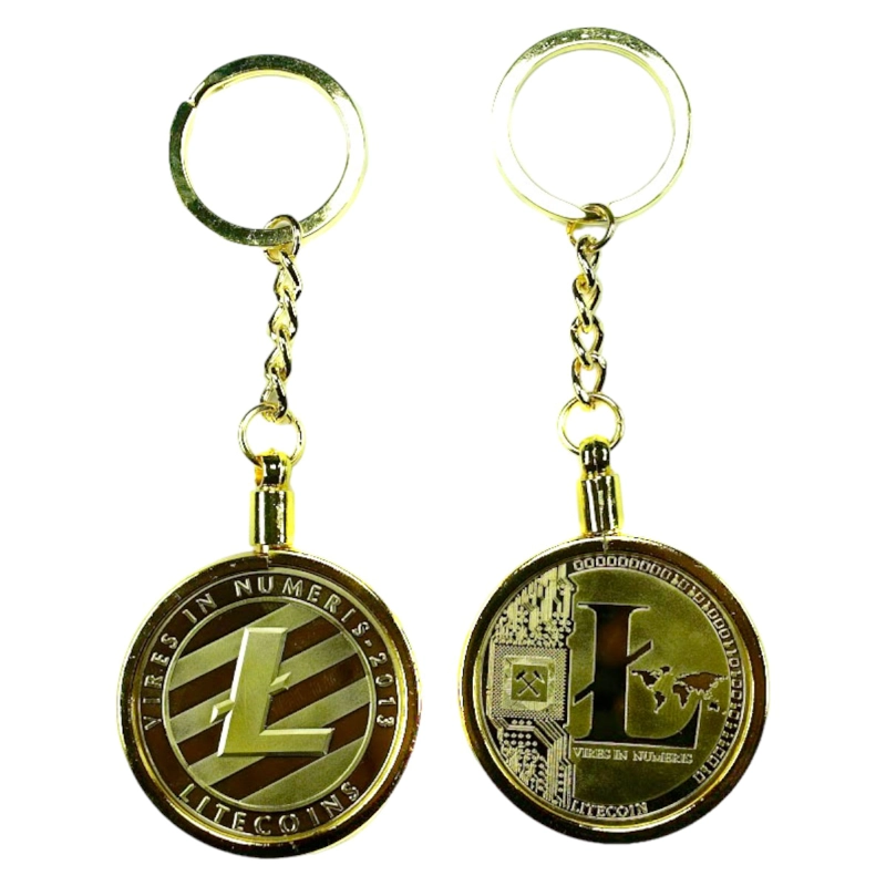 LLAVERO LITECOIN GOLD  DE LUJO. AJ50 - 3