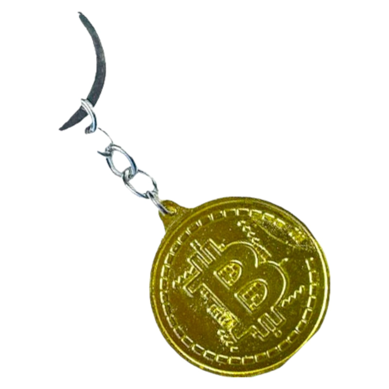 LLAVERO COLGANTE CADENA KRYPTO DORADA AJ31 - 1
