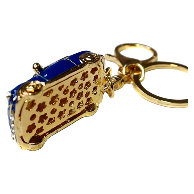 LLAVERO METALICO RETRO MINI CORD BLING BLING AJ48 - 3