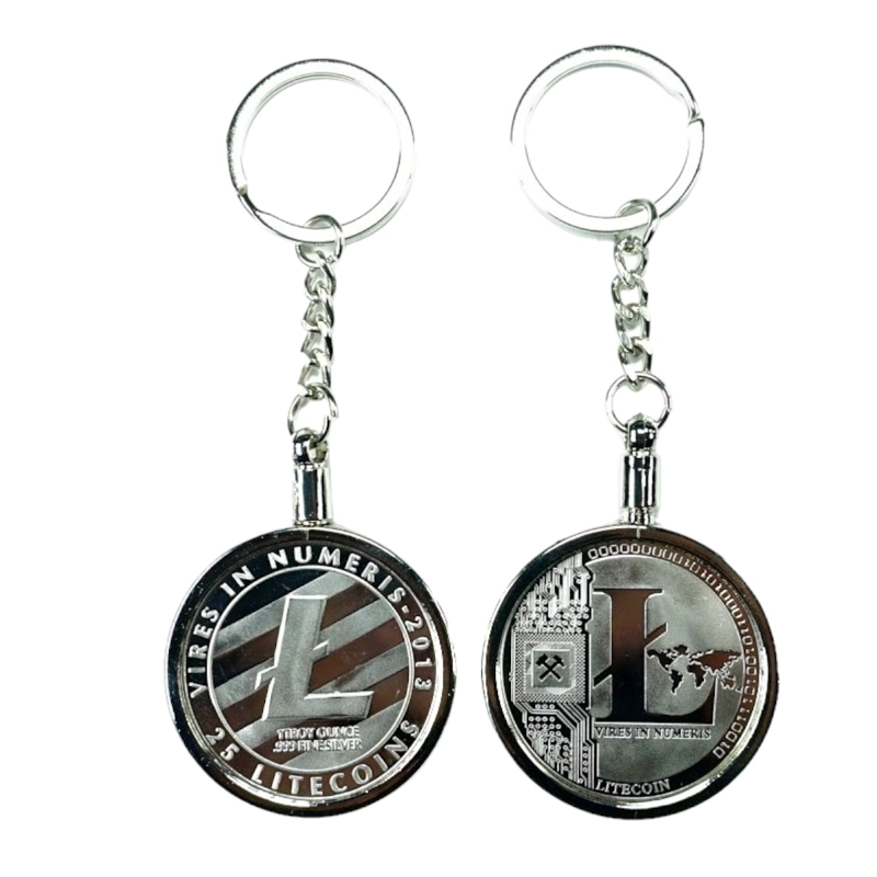 LLAVERO LITECOIN SILVER EXCLUSIVO DE LUJO. AJ51 - 2