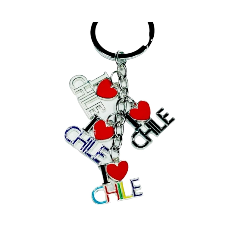 LLAVERO METALICO I LOVE CHILE AI08 - 2
