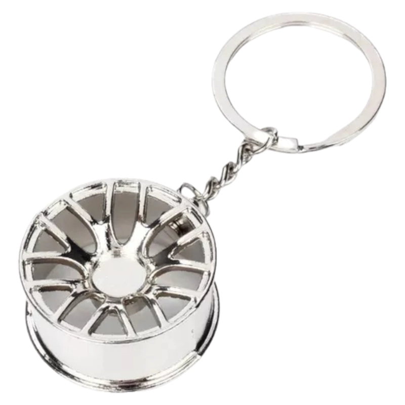 LLAVERO  RIN AUTO DEPORTIVO PLATEADO AB82 - 3