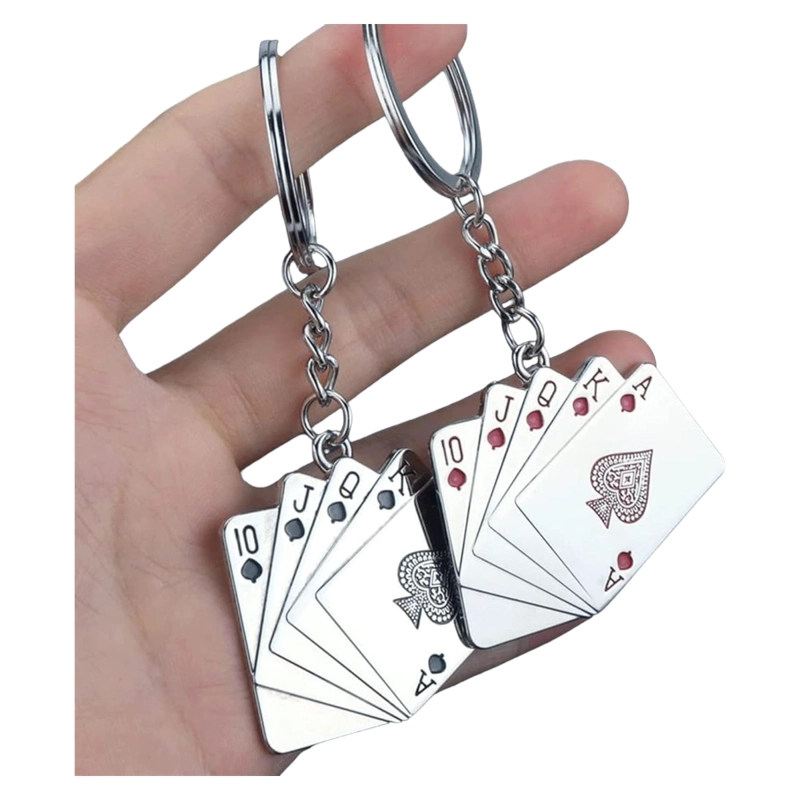 LLAVERO METALICO CARTA NAIPES POKER JUGADORES AN09 - 3