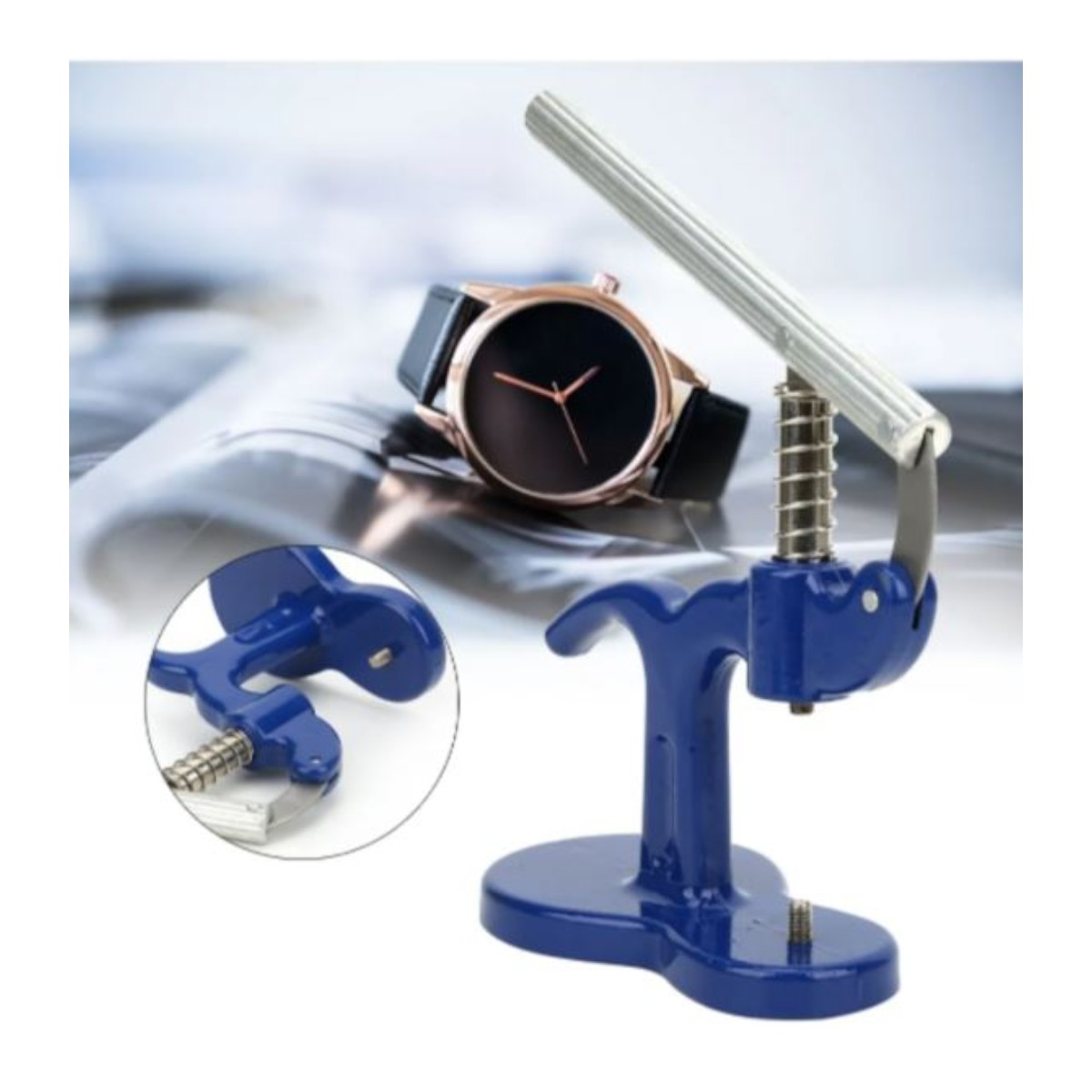 KIT INVENCIBLE PRENSA TAPA RELOJES PULSERA + TROQUELES HERRAMIENTA AL64 - 2