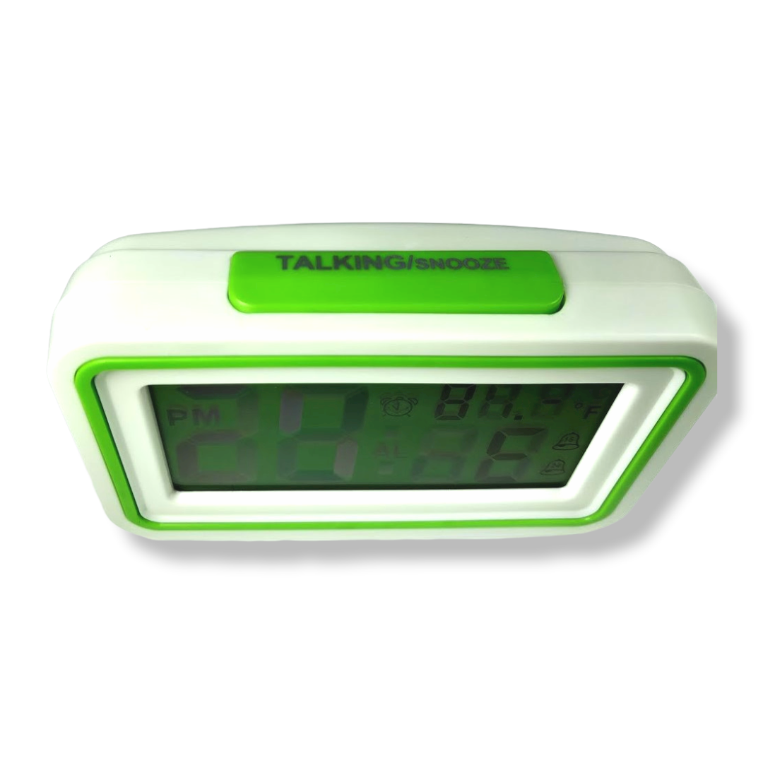 RELOJ DESPERTADOR PARLANTE ESPAÑOL GREEN LINE AN68 - 2
