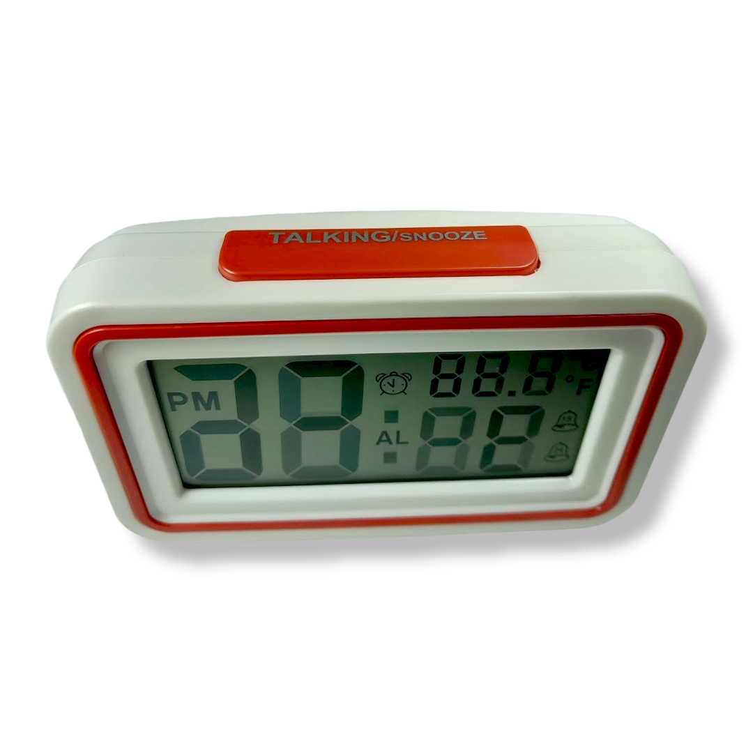RELOJ DESPERTADOR PARLANTE ESPAÑOL RED LINE AN66 - 4