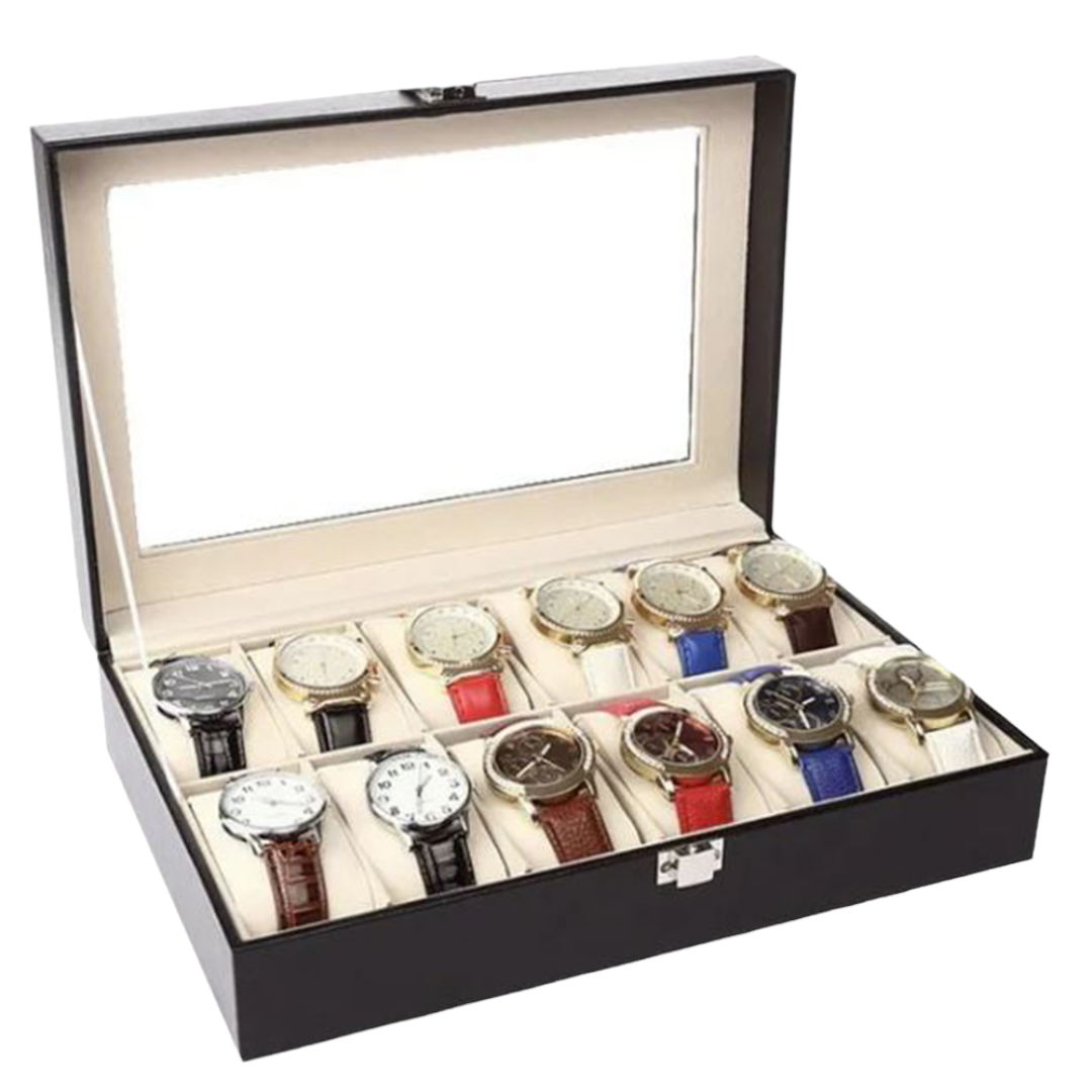 ORGANIZADOR INVENCIBLE PARA 12 RELOJES JOYAS EXHIBIDOR AC91 - 1