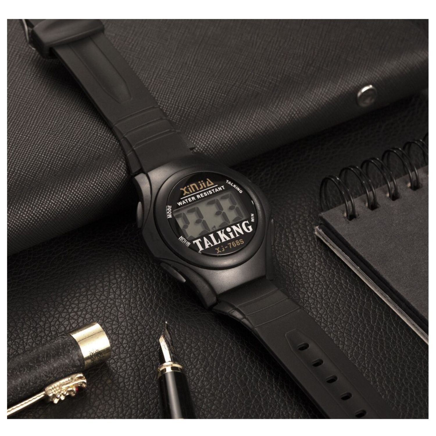 RELOJ DE PULSERA INVENCIBLE PARLANTE HABLA ESPAÑOL VISION REDUCIDA AK88 - 5