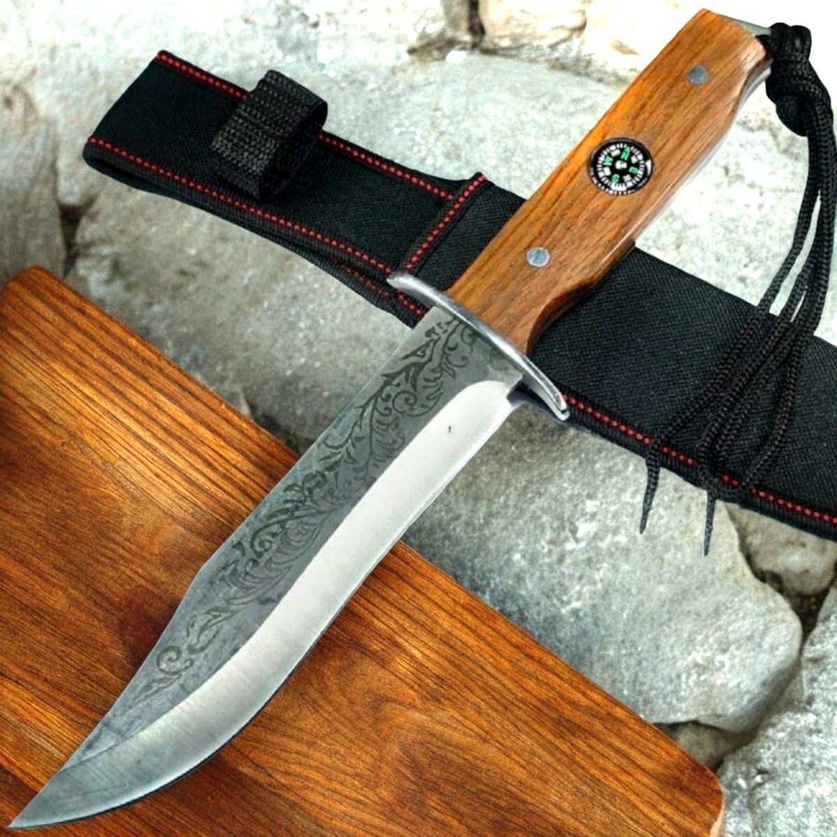 CUCHILLO INVENCIBLE MIWOCK CHEROKEE CAZA AI85 ACERO - 1