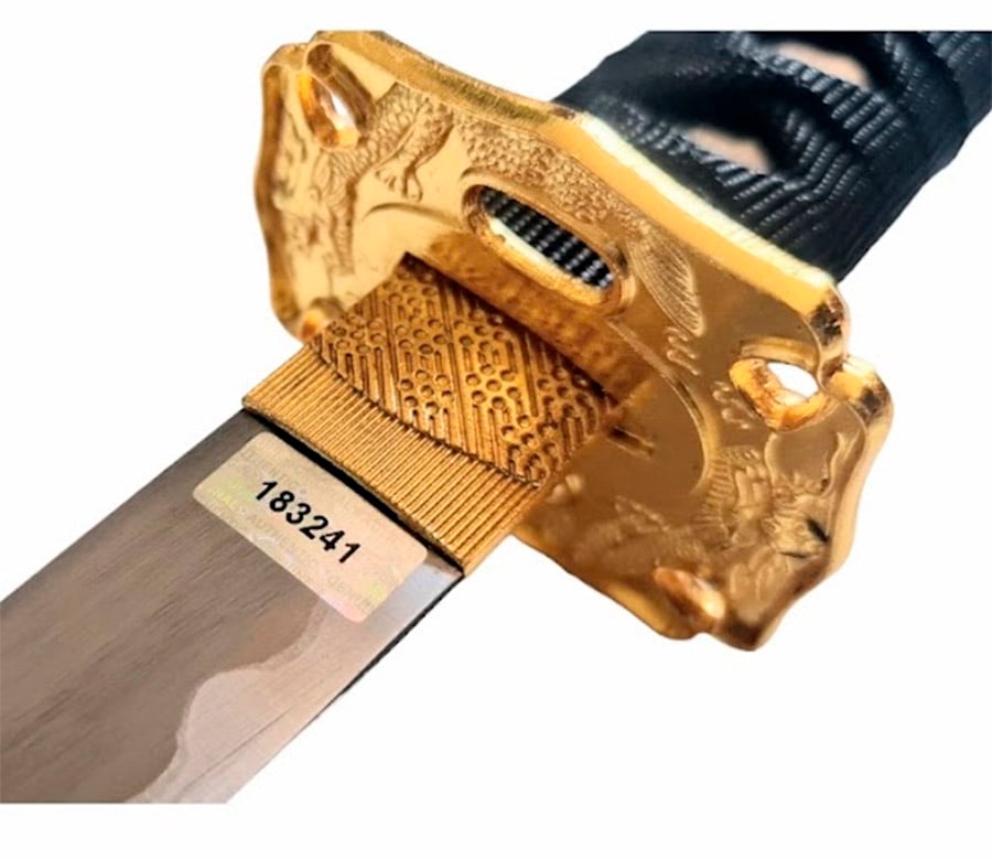 KATANA CEREMONIAL SEPPUKU SAMURAI NUM SERIAL AR10 - 3
