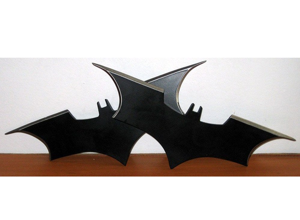 CUCHILLO INVENCIBLE COMBO 2 SHURIKEN BATMAN ESTRELLA LANZAMIENTO BATARANG AA85 ACERO - 4