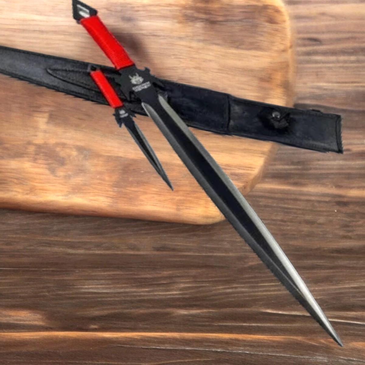 ESPADA NIINJA INVENCIBLE ESPADA NINJA SAMURAI HONOR 74 CM + KUNAI AM03 ACERO - 1