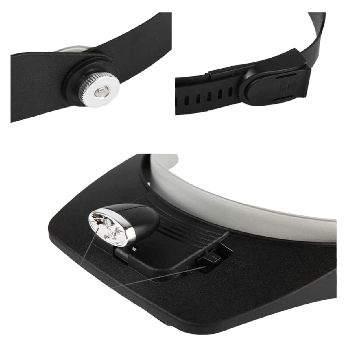 LUPA INVENCIBLE DE CABEZA VISERA LUZ LED + 4 S NB75 - 6