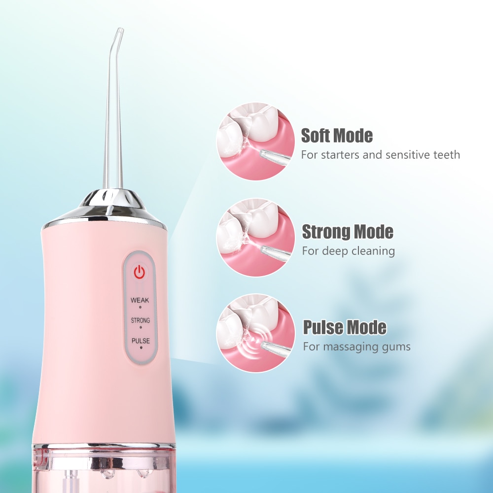 IRRIGADOR BUCAL INVENCIBLE DENTAL PORTATIL RECARGABLE USB AK95 - 5