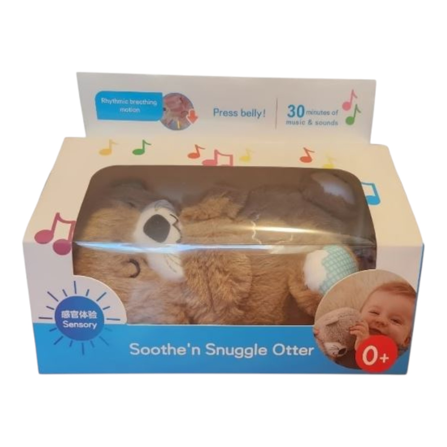 PELUCHE NUTRIA ANTI ESTRÉS RESPIRA SONIDO ILUMINACIÓN NC44 - 7