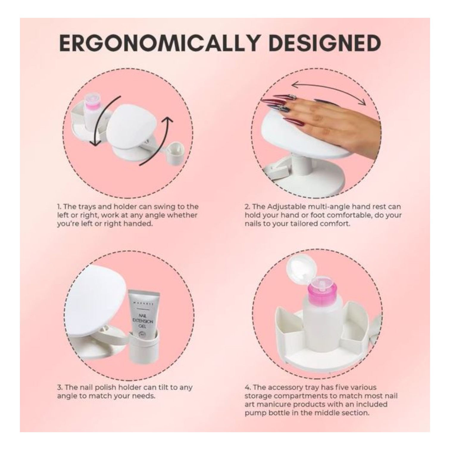 BASE ESTUDIO PARA MANICURA PEDICURA AA50 - 6