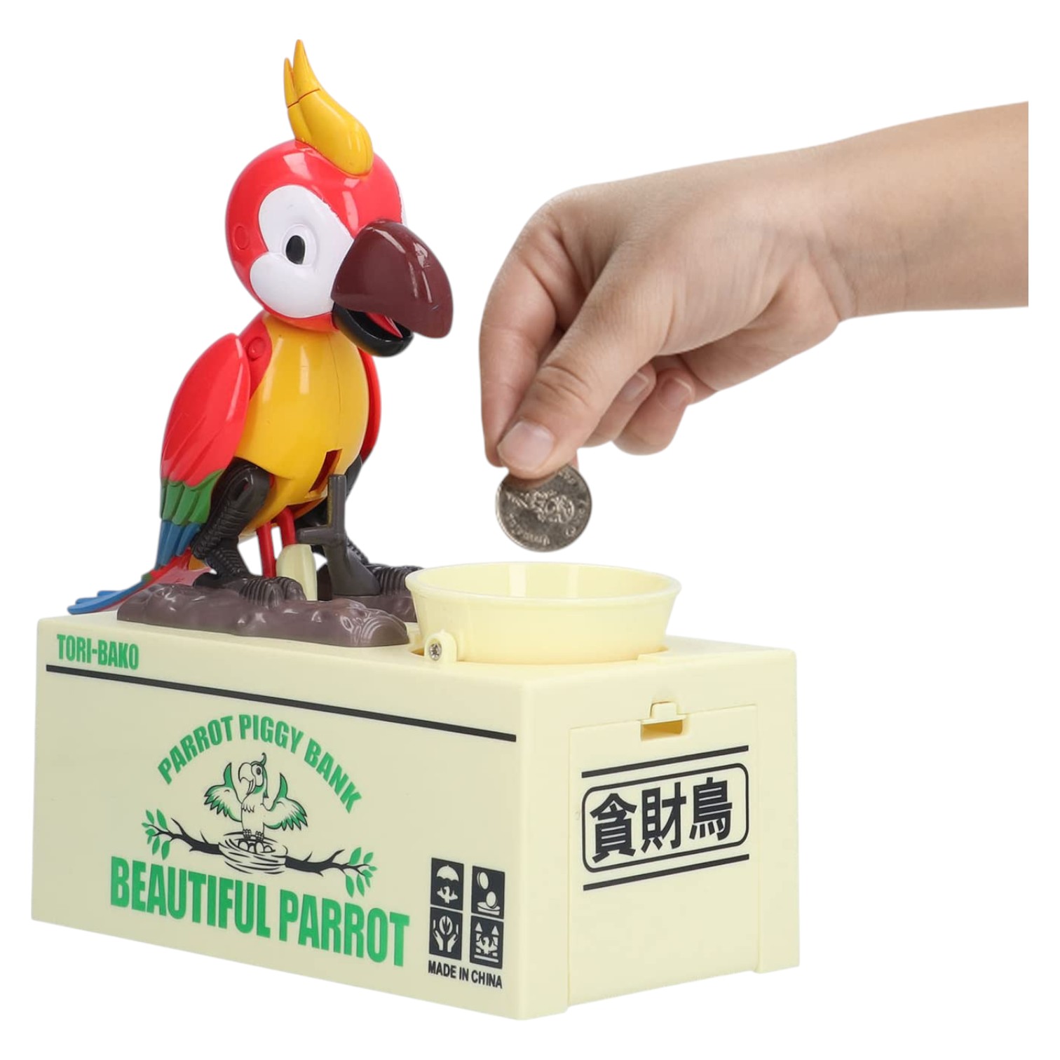 ALCANCIA HUCHA LORO ATRAPA MONEDAS NC59 - 1