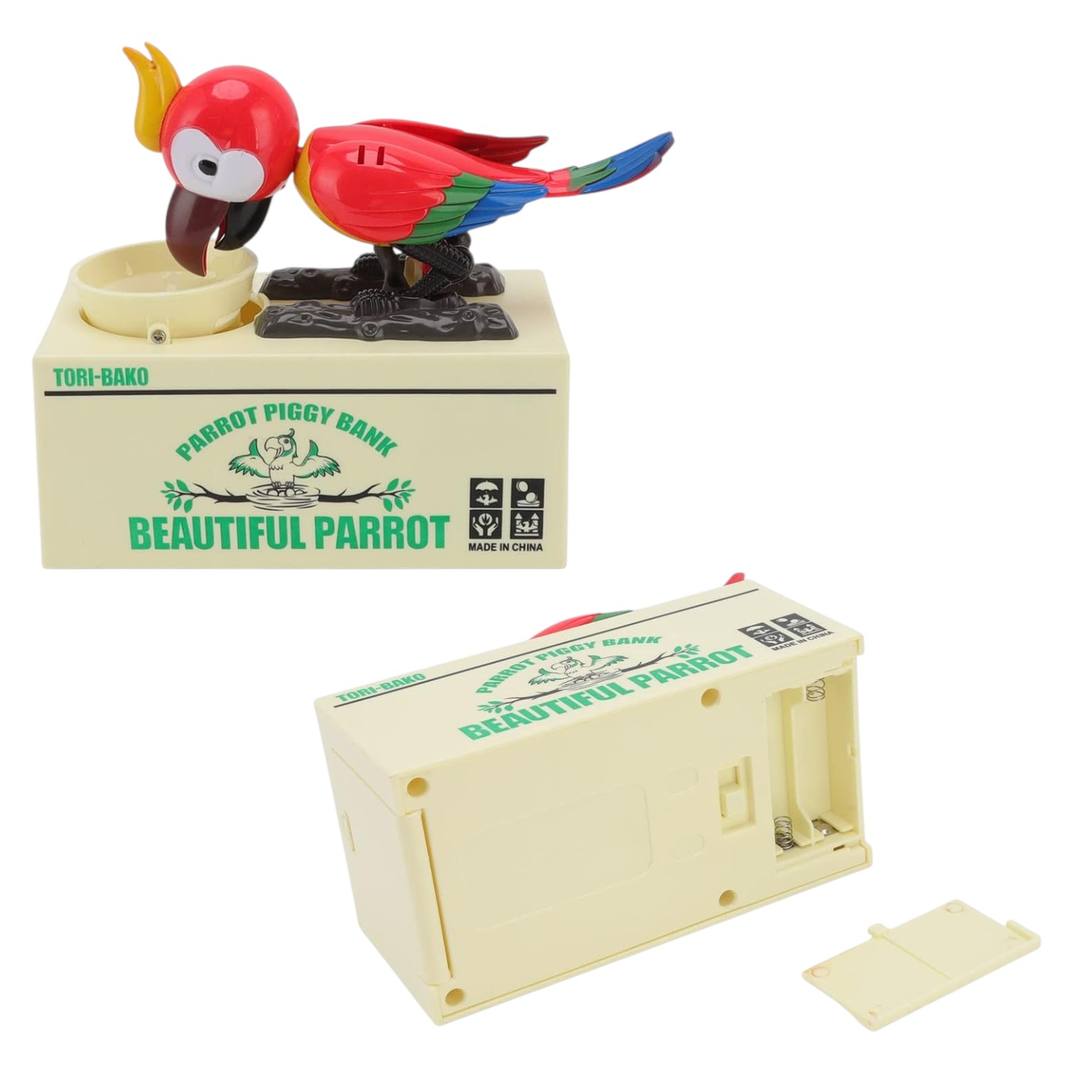 ALCANCIA HUCHA LORO ATRAPA MONEDAS NC59 - 3
