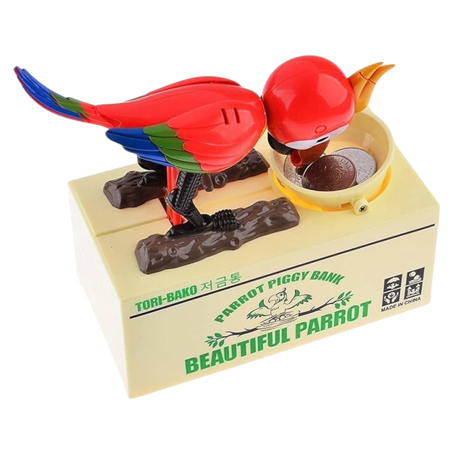 ALCANCIA HUCHA LORO ATRAPA MONEDAS NC59 - 7