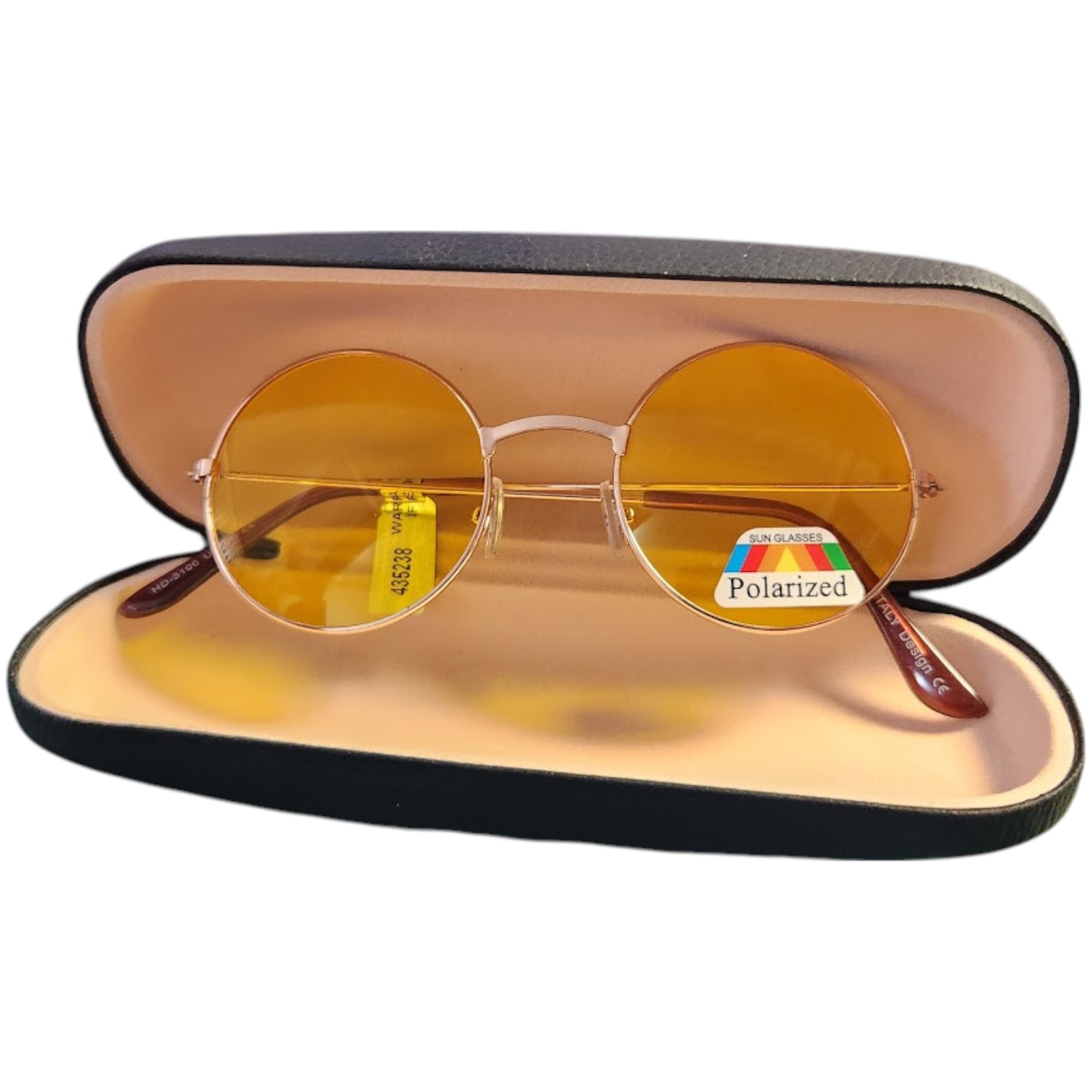👓 LENTES VISION NOCTURNA TIPO LENNON POLARIZADOS Y SERIAL NC57 - 1