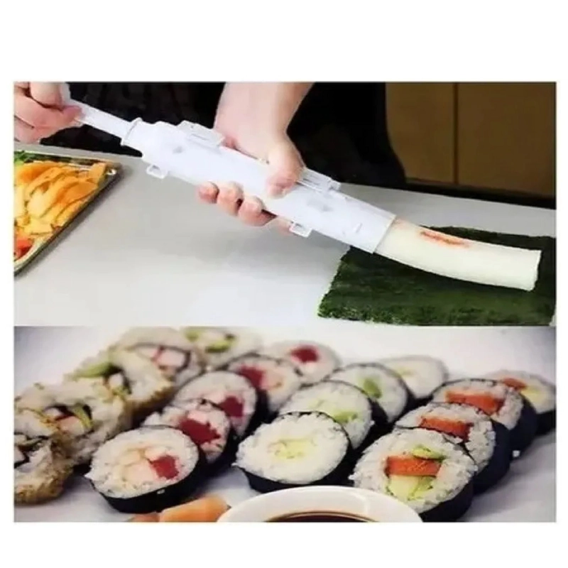 🍣MOLDE HACER SUSHI PRENSA ARROZ ROLLER HANDROLL ND06 - 12