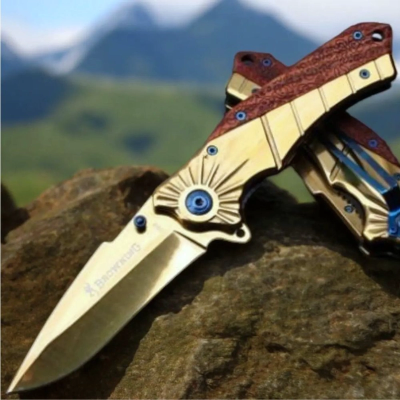 CUCHILLO TACTICO GOLD 368 RETRACTIL CAZA Y CAMPING AI19 - 3