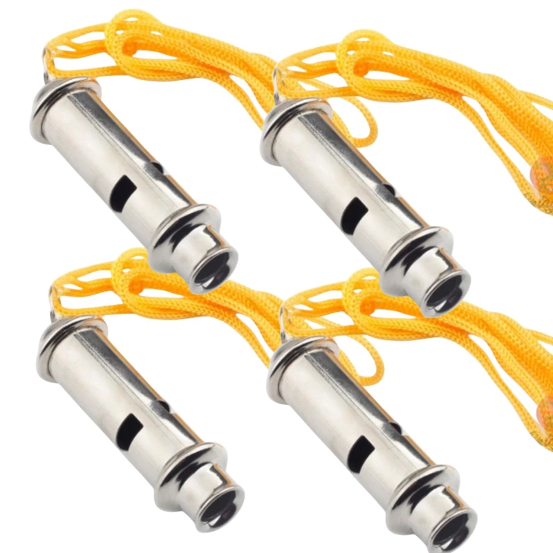 4 SILBATOS DEPORTIVO SCOUT SONIDO FUERTE CAMPING SEGURIDAD ND15 - 4