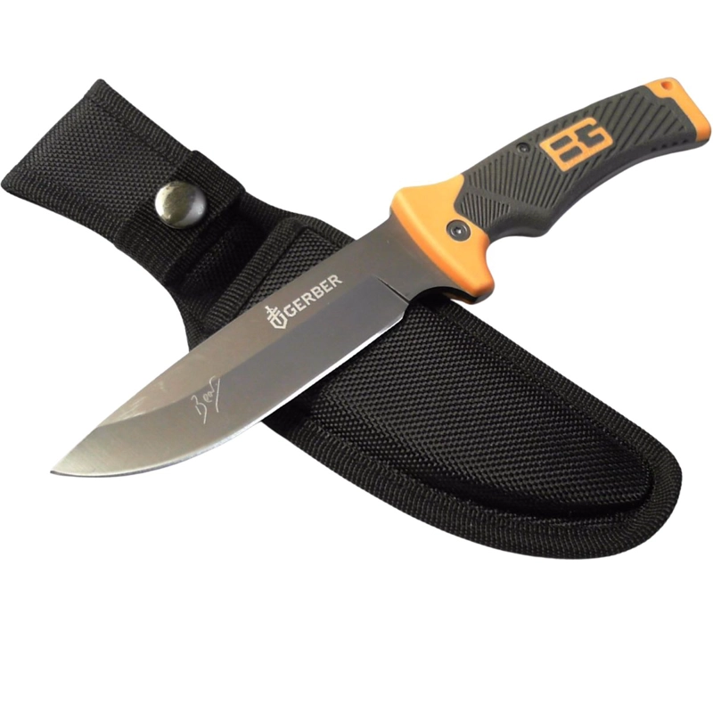 CUCHILLO FULL TANG B&G BG137 GRIS NARANJA ND33 - 1