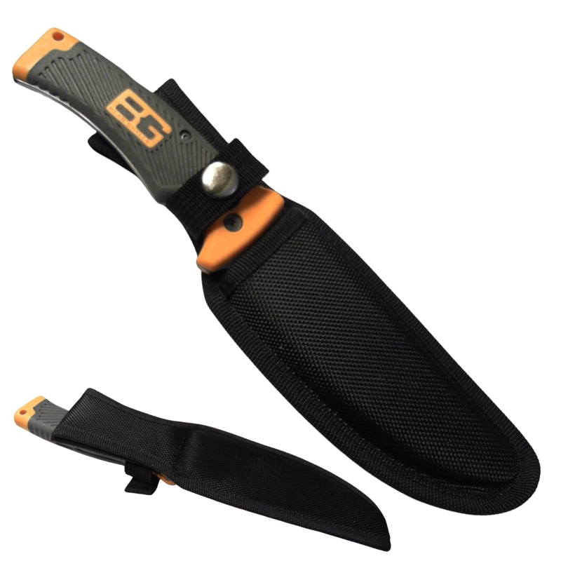 CUCHILLO FULL TANG B&G BG137 GRIS NARANJA ND33 - 2